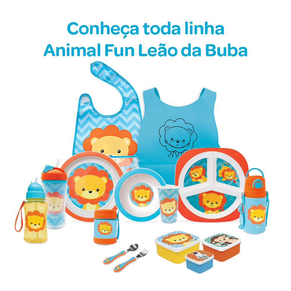 Copo Parede Dupla Animal Fun Leao