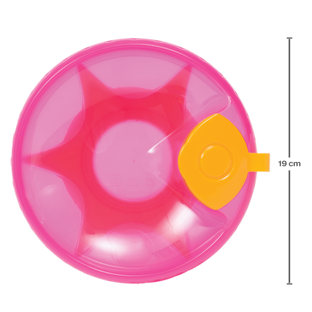 Prato Térmico Com Ventosa Rosa