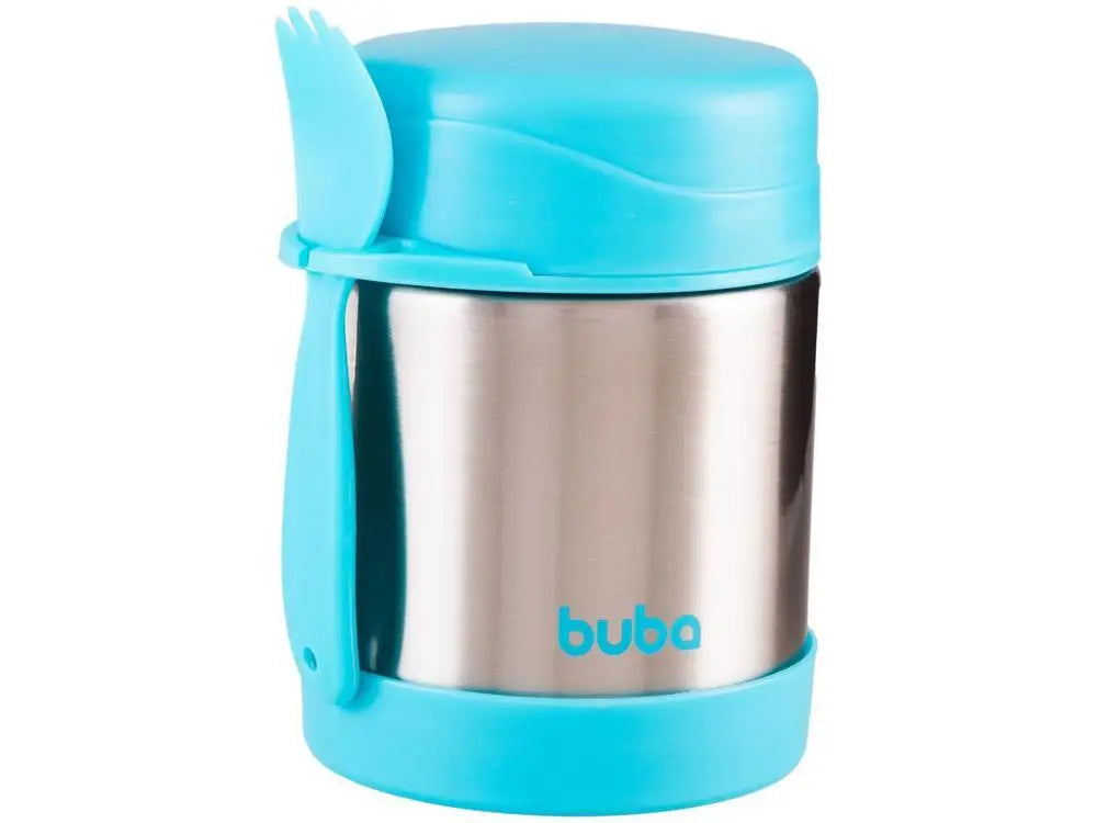 Pote Térmico Infantil Buba Azul 320ml com Colher