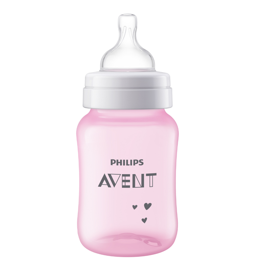 Mamadeira Avent Anticólica Ovelha Rosa 260ml