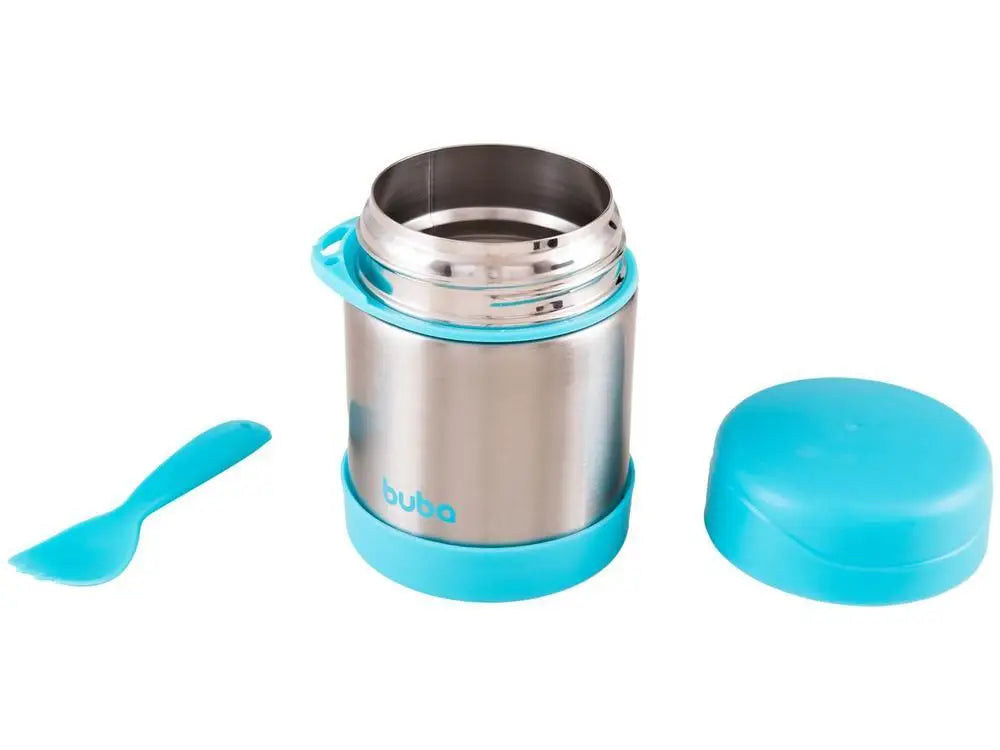 Pote Térmico Infantil Buba Azul 320ml com Colher