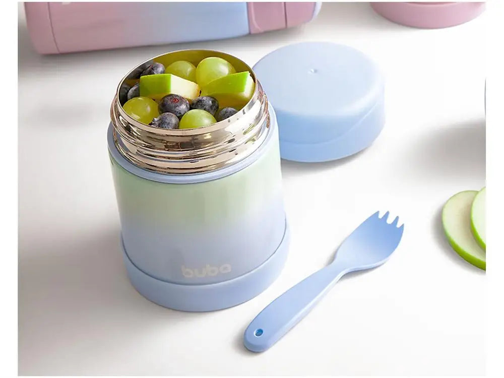 Pote Térmico Infantil Buba Degradê 320ml com Colher