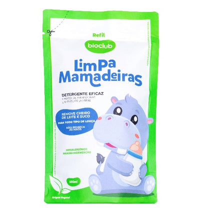 Refil Detergente Limpa Mamadeiras Orgânico BioClub 500ml