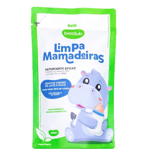 Refil Detergente Limpa Mamadeiras Orgânico BioClub 500ml