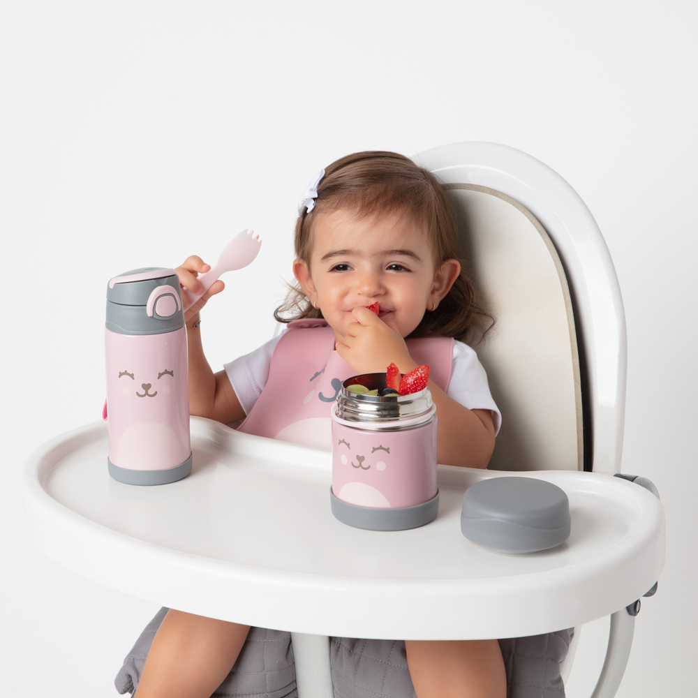 Copo Térmico Parede Dupla Gumy Rosa