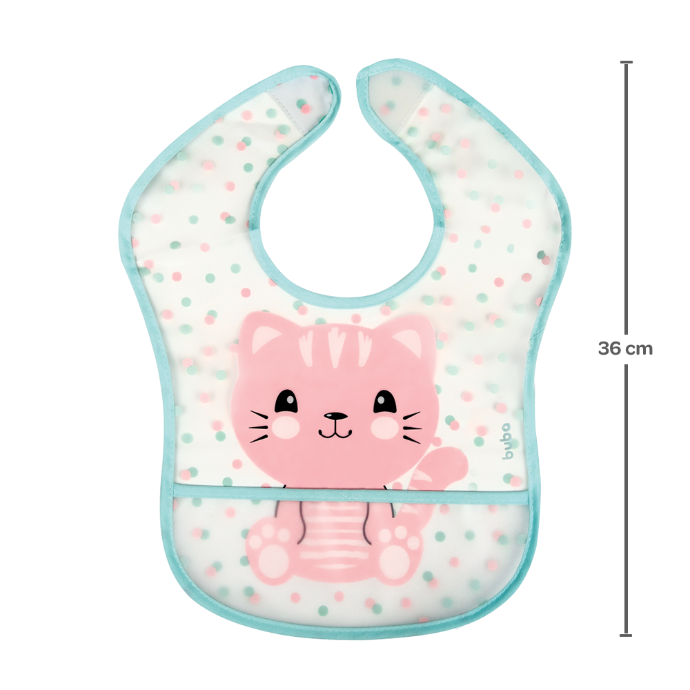 Babador Com Bolso Gatinho