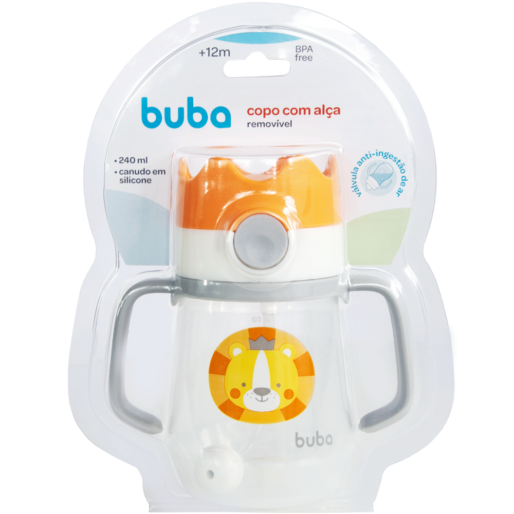 Copo Canudo Com Dispositivo Coroa Leao