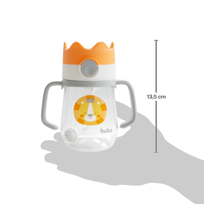 Copo Canudo Com Dispositivo Coroa Leao