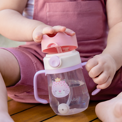 Copo Canudo Com Dispositivo Coroa Onça