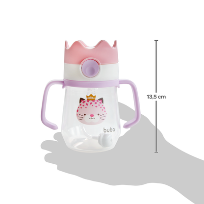 Copo Canudo Com Dispositivo Coroa Onça