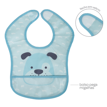 Babador Com Bolso Cachorrinho