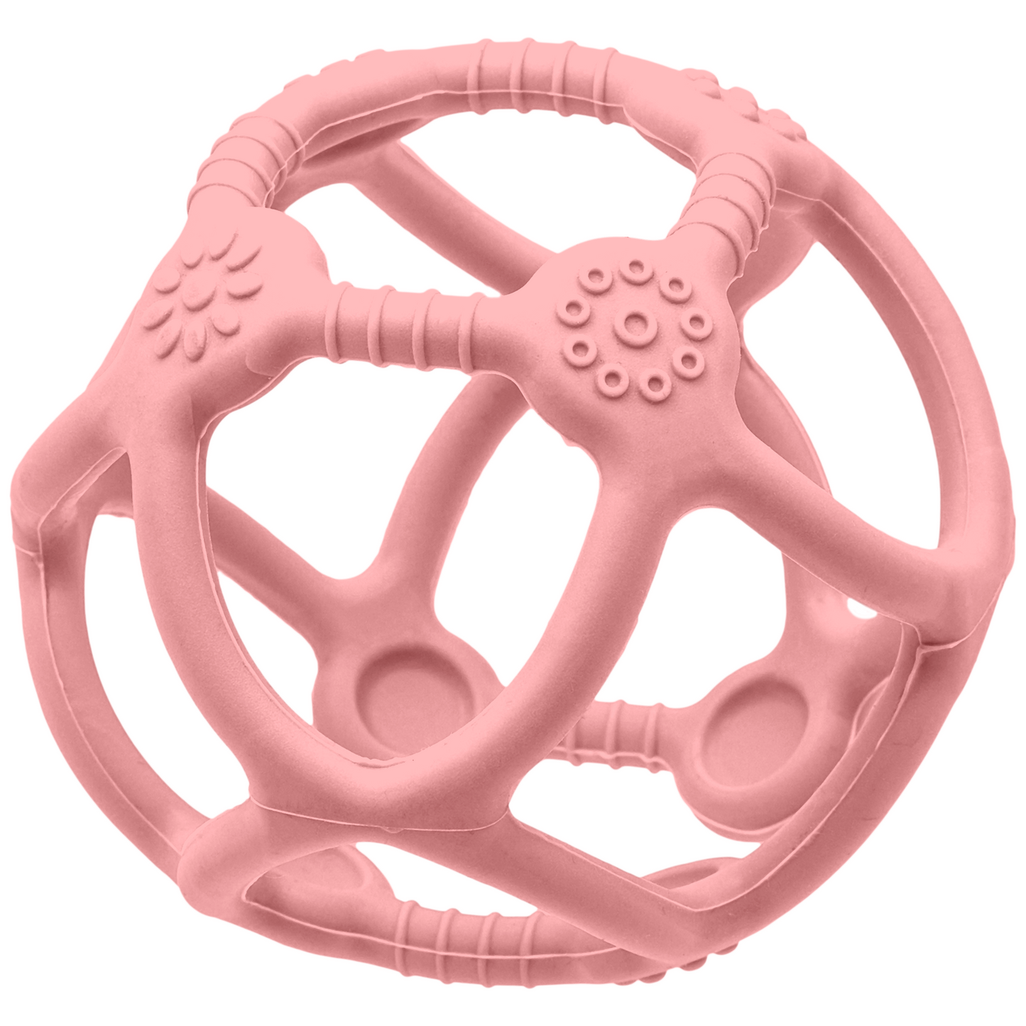 MORDEDOR BOLA EM SILICONE ROSA