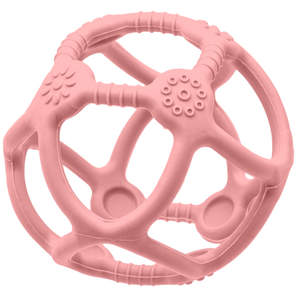MORDEDOR BOLA EM SILICONE ROSA