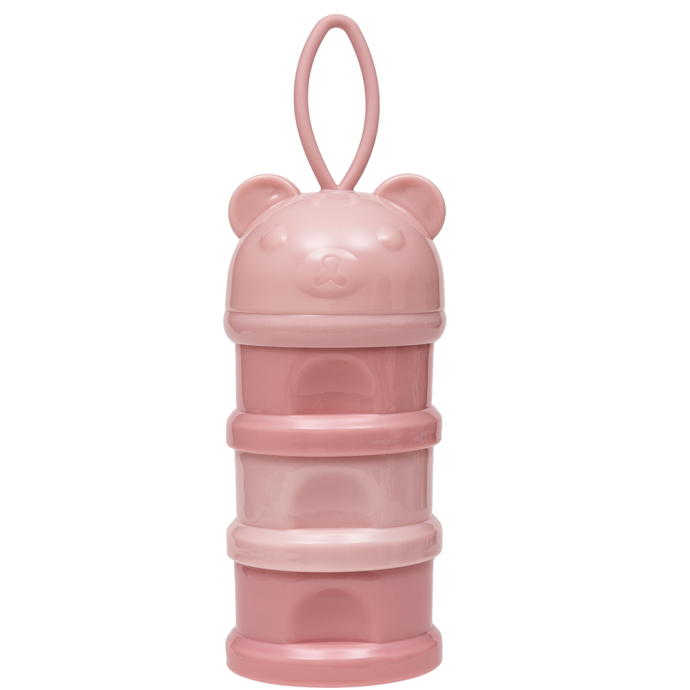 Potes Empilháveis Para Leite Em Pó E Snack Rosa