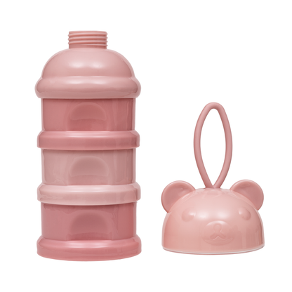 Potes Empilháveis Para Leite Em Pó E Snack Rosa