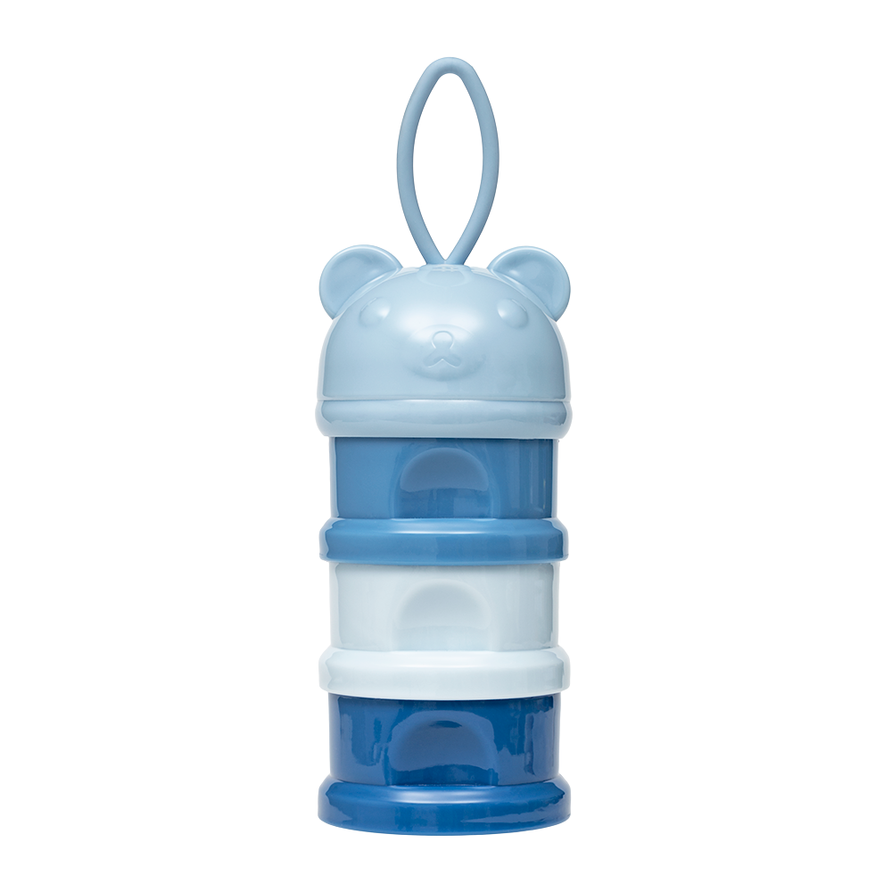 Potes Empilháveis Para Leite Em Pó E Snack Azul