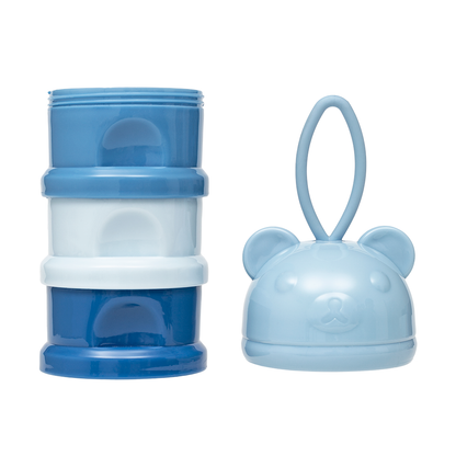 Potes Empilháveis Para Leite Em Pó E Snack Azul