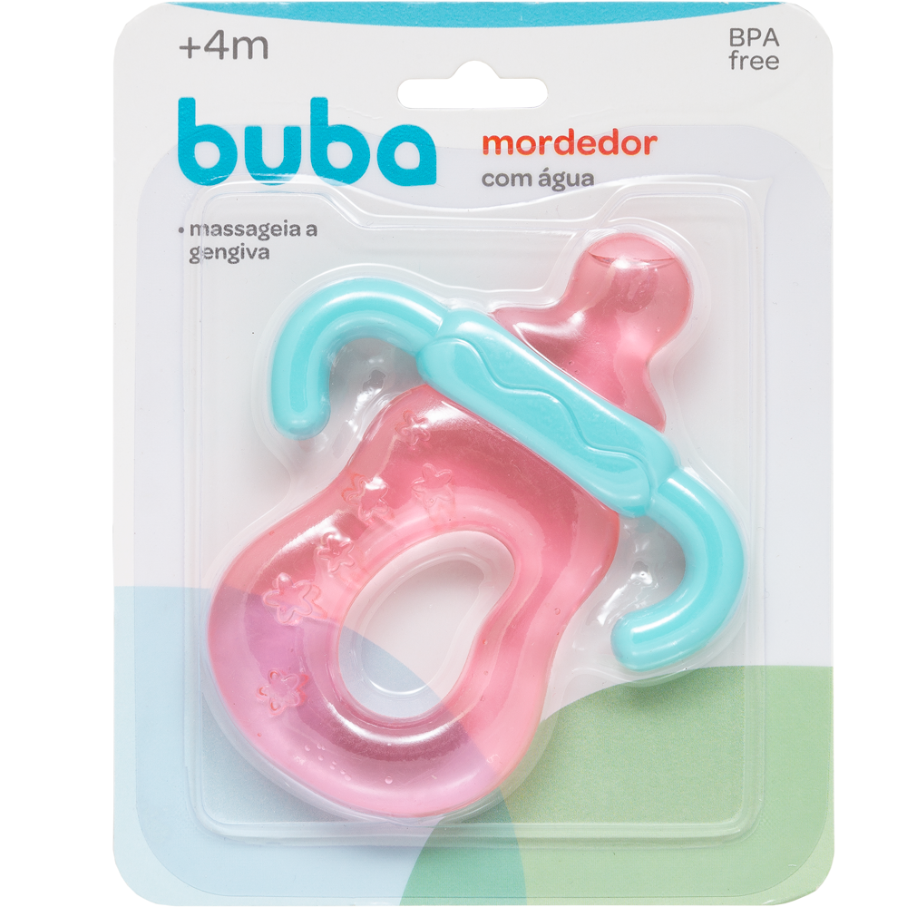 MORDEDOR COM ÁGUA MAMADEIRA ROSA BUBA