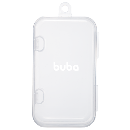 Babador Em Silicone Com Pega Migalhas E Estojo Arco Iris