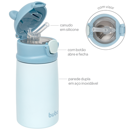 Copo Térmico Parede Dupla Ursinho Azul