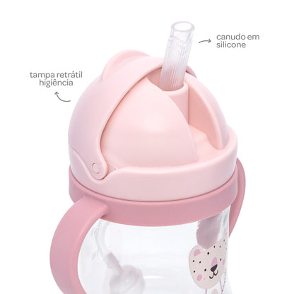 Copo Canudo Com Dispositivo Oncinha