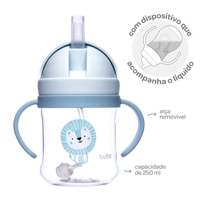 Copo Canudo Com Dispositivo Leaozinho