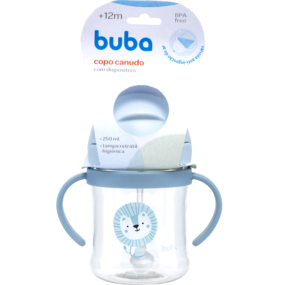 Copo Canudo Com Dispositivo Leaozinho