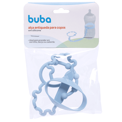 Alça Antiqueda Para Copo ou Mamadeira Azul