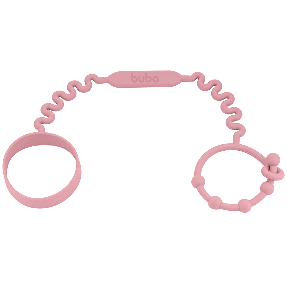 Alça Antiqueda Para Copo ou Mamadeira Rosa