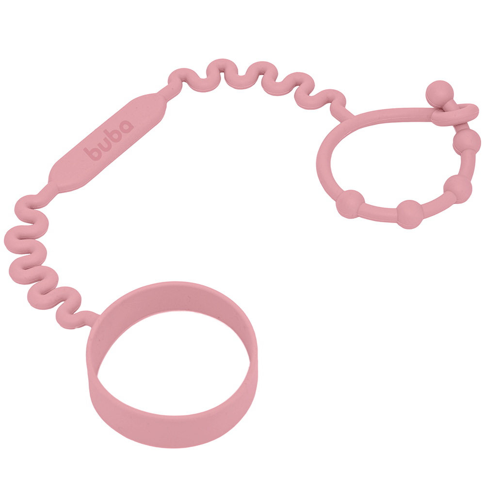 Alça Antiqueda Para Copo ou Mamadeira Rosa