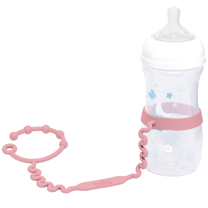 Alça Antiqueda Para Copo ou Mamadeira Rosa