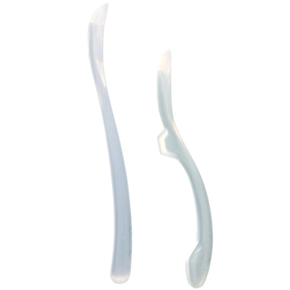 Kit 2 Colheres Em Silicone Fases 1 E 2 Azul