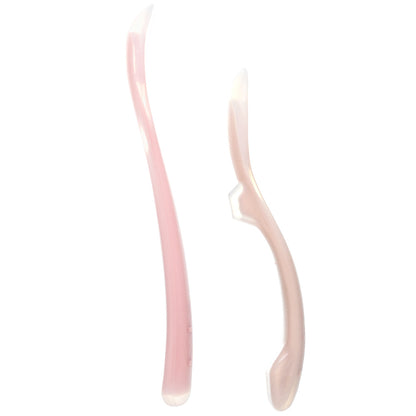 KIT 2 COLHERES EM SILICONE FASES 1 E 2 ROSA