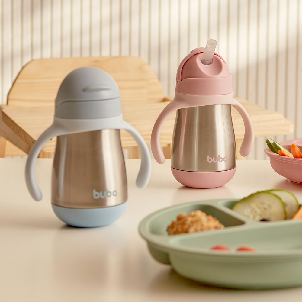 Copo Térmico Parede Dupla Com Alça Azul