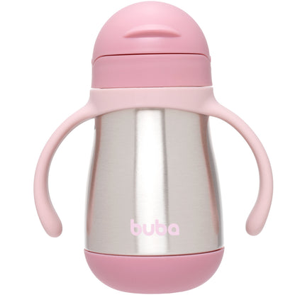 Copo Térmico Parede Dupla Com Alça Rosa