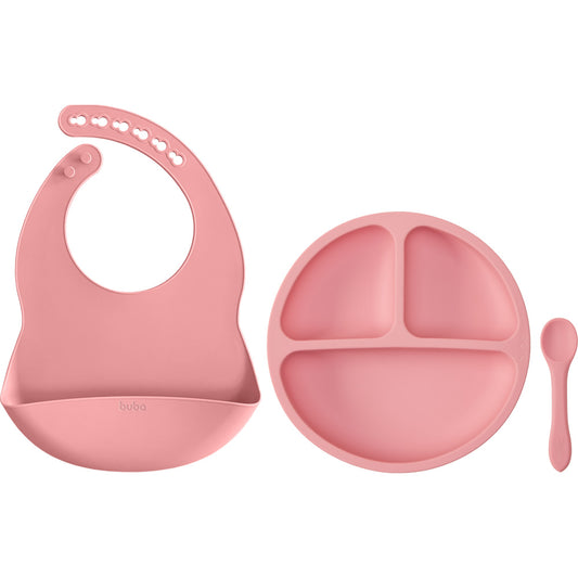 Kit Alimentação Em Silicone Rosa Buba