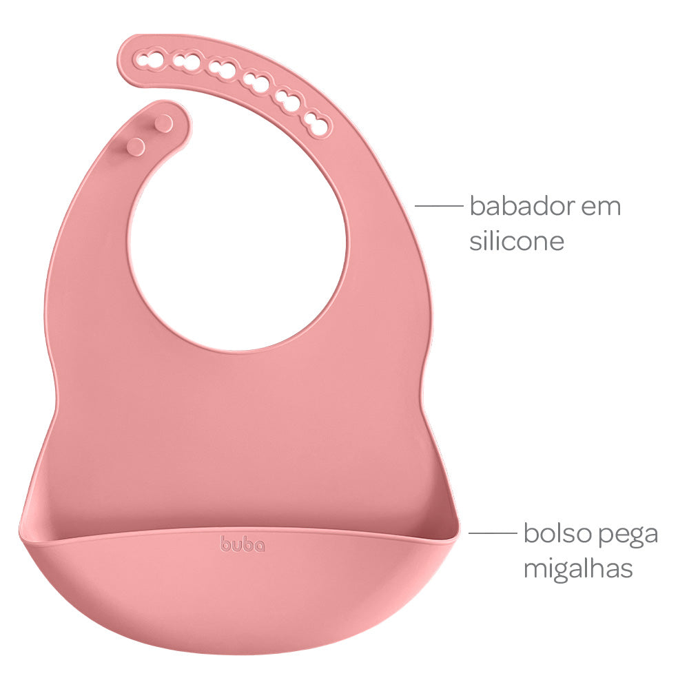 Kit Alimentação Em Silicone Rosa Buba