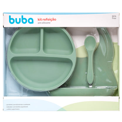 Kit Alimentação em Silicone Verde Buba