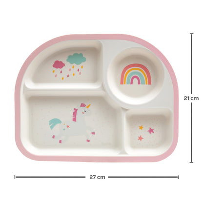 PRATO COM DIVISORIAS UNICORNIO