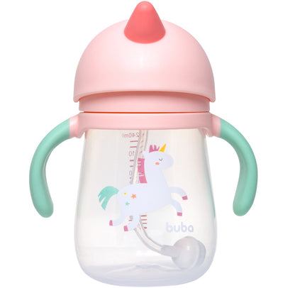 Copo Com Dispositivo Canudo Magic Unicórnio