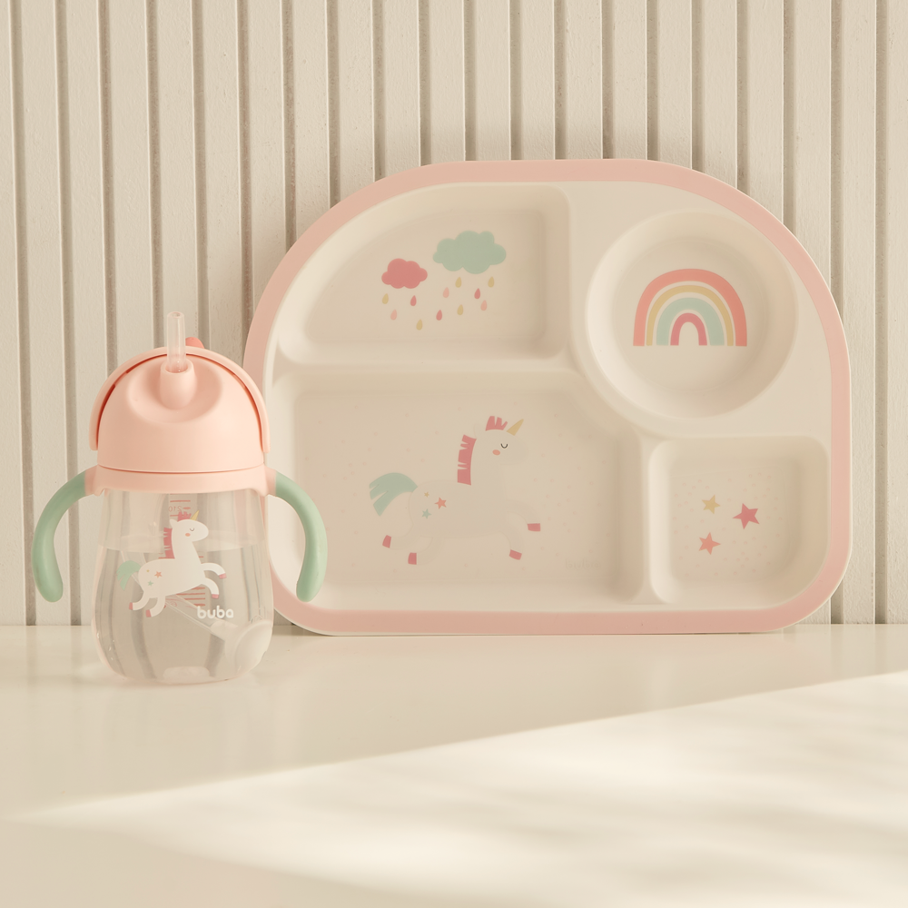 Copo Com Dispositivo Canudo Magic Unicórnio