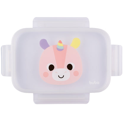 Lunchbox com divisórias  Buba Zoo Unicórnio