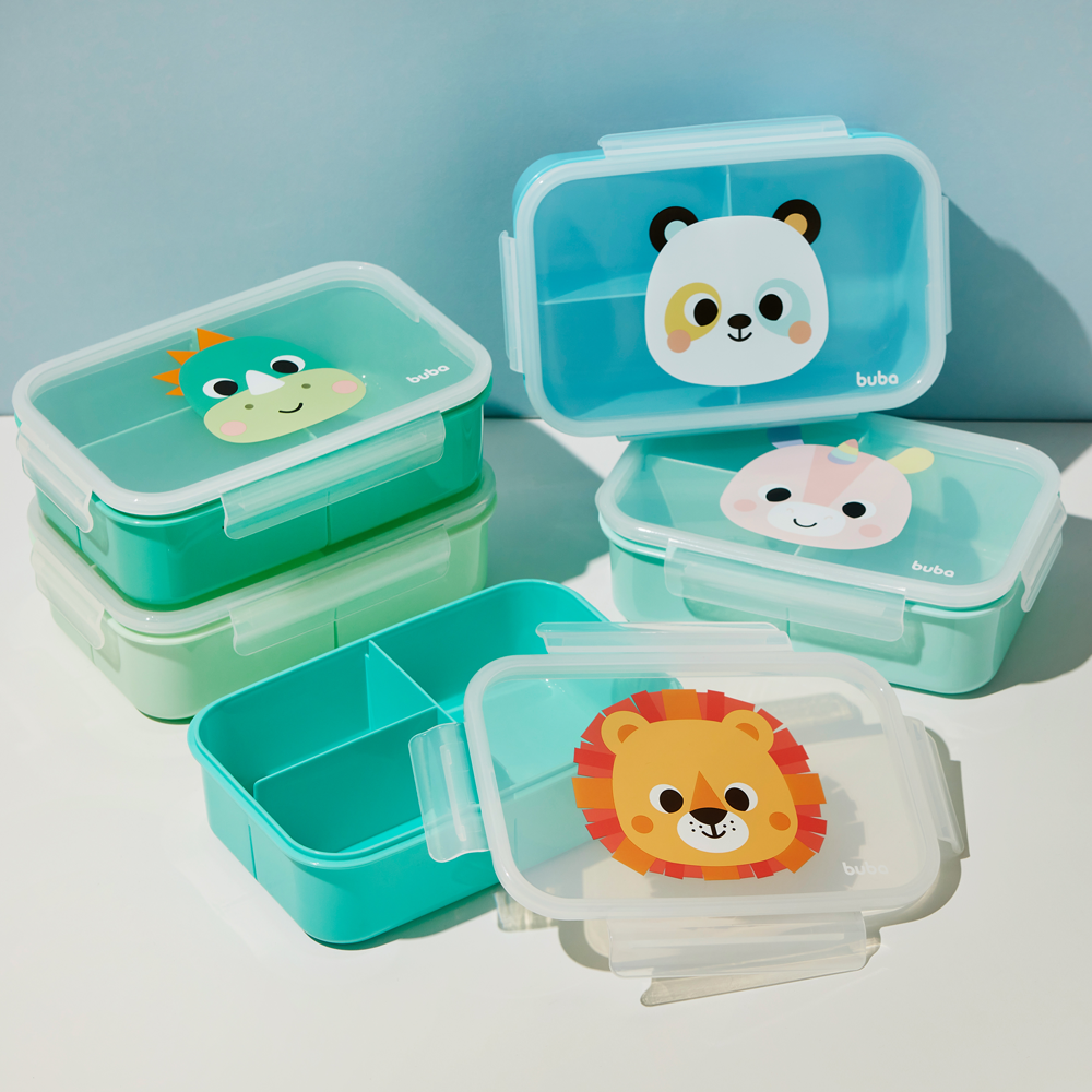 Lunchbox com divisórias  Buba Zoo Unicórnio