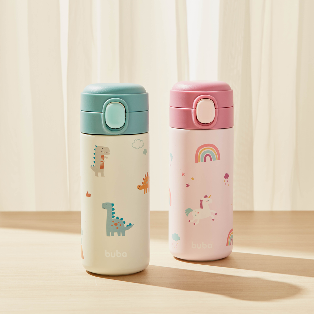 Copo Térmico Parede Dupla Com Alça Magic Unicórnio