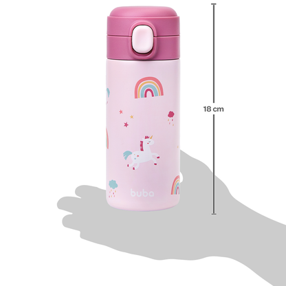 Copo Térmico Parede Dupla Com Alça Magic Unicórnio