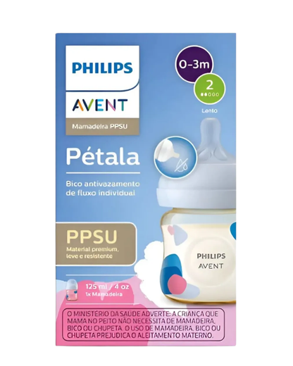 Mamadeira Philips Avent Pétala 3.0 PPSU 125ml