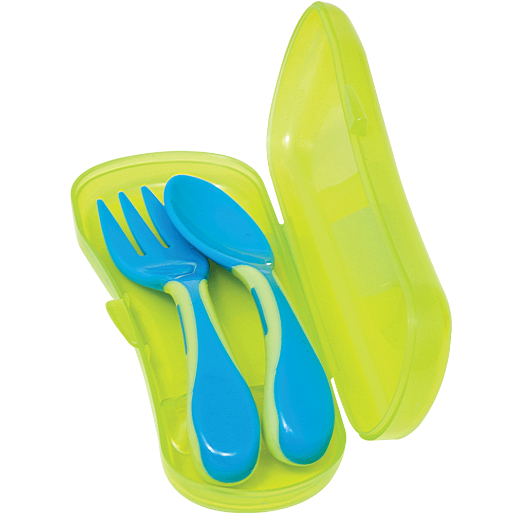 KIT TALHERES COM ESTOJO AZUL