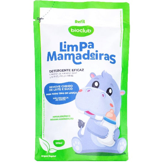 Combo Detergente Limpa Mamadeiras BioClub 500ml + Refil 500ml Orgânico Vegano