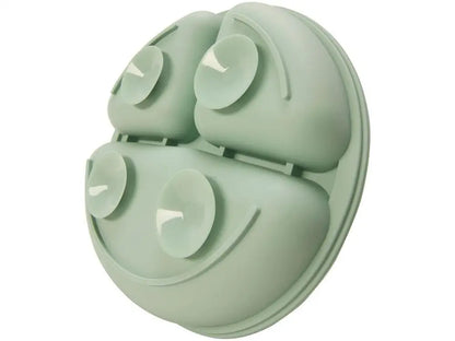 Prato Infantil com Divisória Silicone Buba- Verde