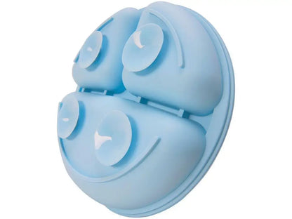 Prato Infantil com Divisória Silicone Buba- Azul